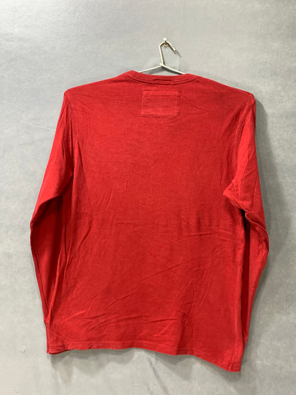 American Eagle Branded Original Red Cotton T Shirt For Men