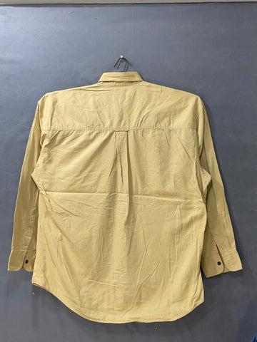 Chaps Yellow Cotton Shirt For Men X Large