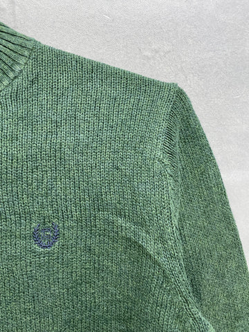 Chaps Green For Winter Men Sweater Large