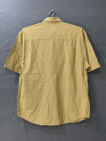 Nautica Yellow Cotton Shirt For Men Large