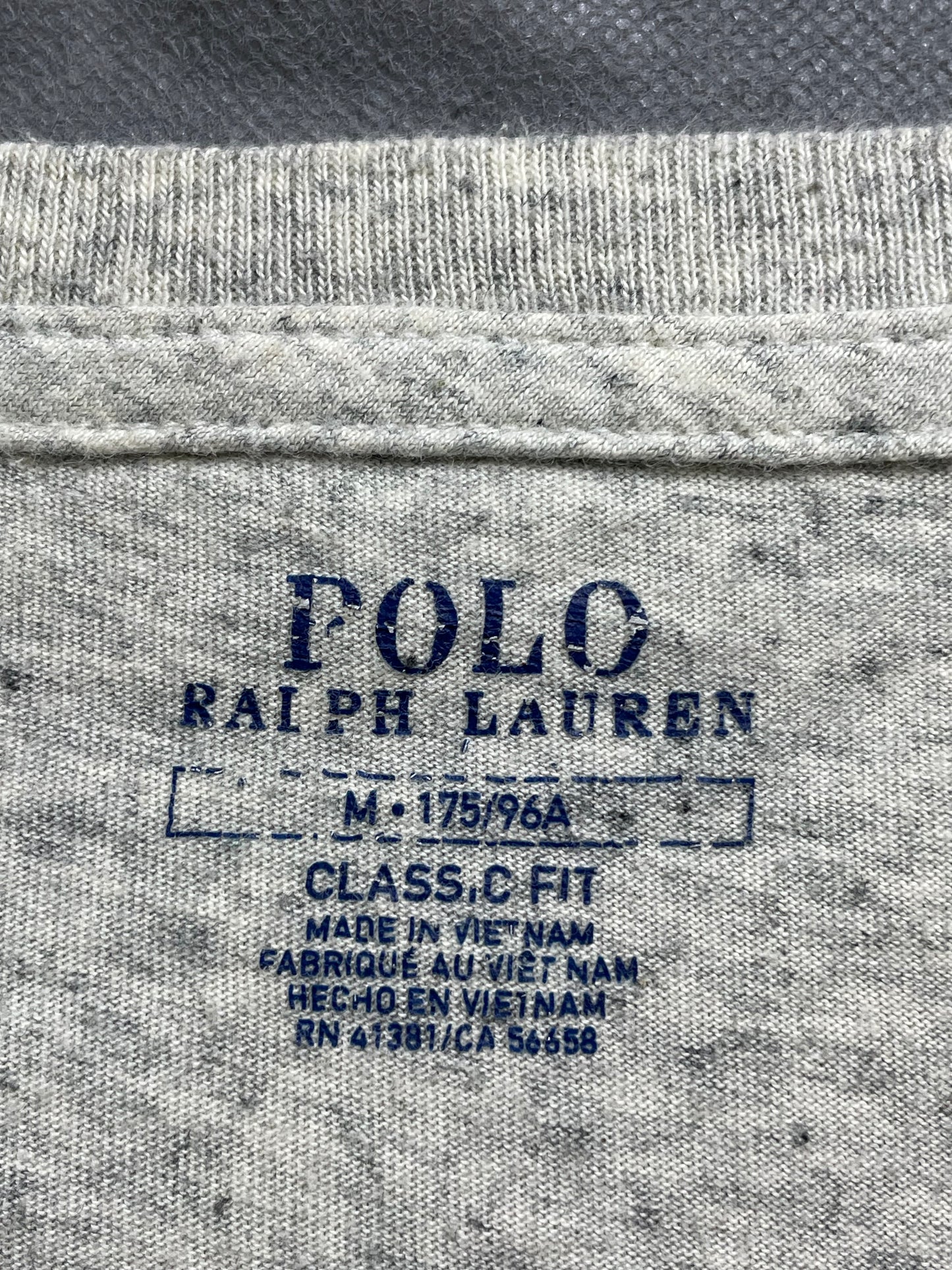 Polo Ralph Lauren Gray Cotton T Shirt For Men Medium