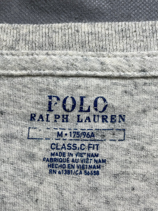 Polo Ralph Lauren Gray Cotton T Shirt For Men Medium