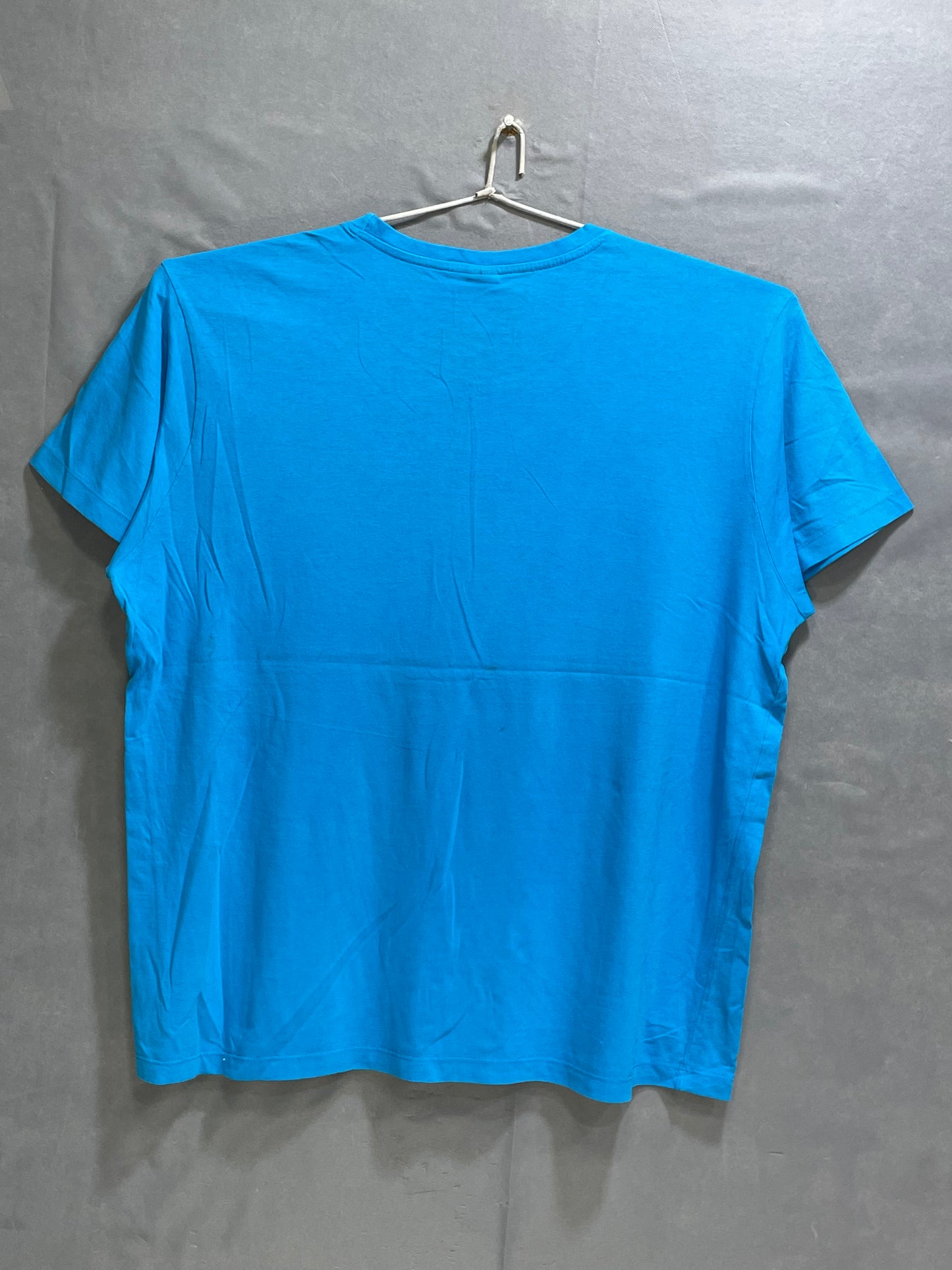 U.S Polo Assn Blue Cotton T Shirt For Men X Large
