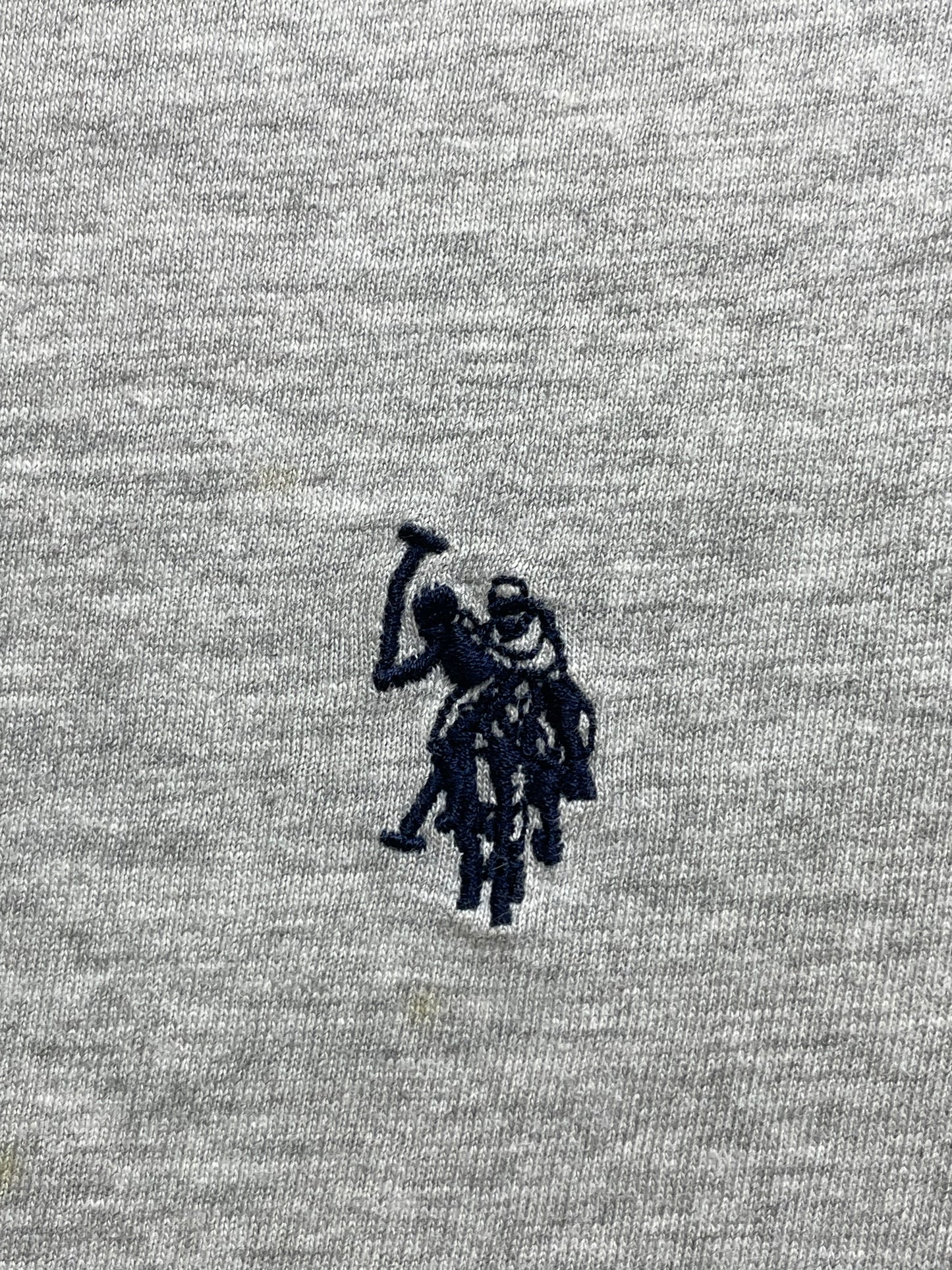 U.S Polo Assn Gray Cotton T Shirt For Men Medium