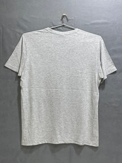 U.S Polo Assn Gray Cotton T Shirt For Men Medium