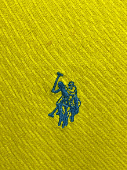 U.S Polo Assn Yellow Cotton T Shirt For Men X Large