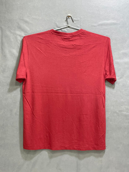 U.S Polo Assn Red Cotton T Shirt For Men Small