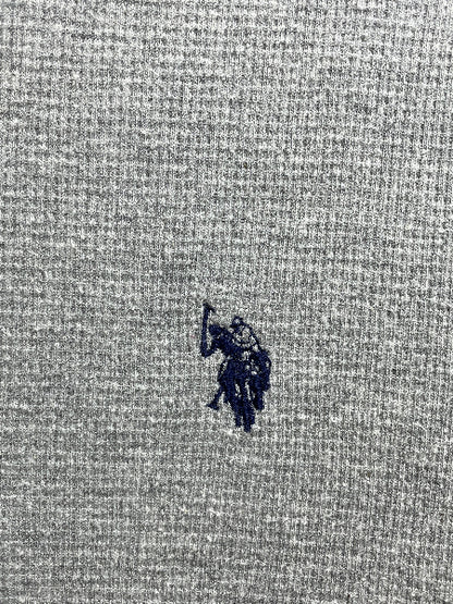 U.S Polo Assn Gray Cotton T Shirt For Men X Large