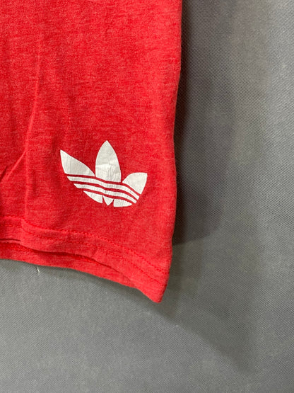 Adidas White Cotton For Women T Shirt Large