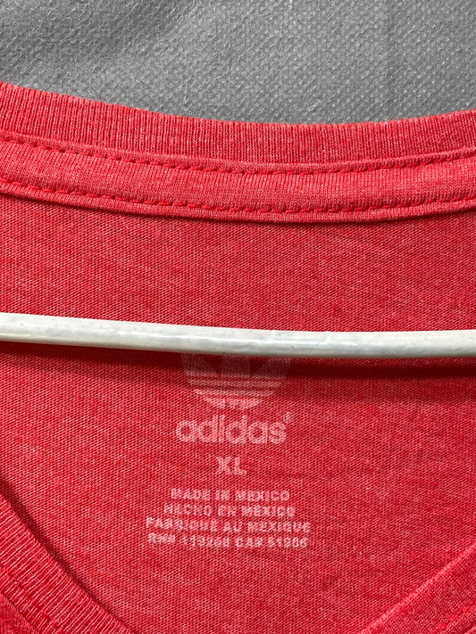 Adidas White Cotton For Women T Shirt Large
