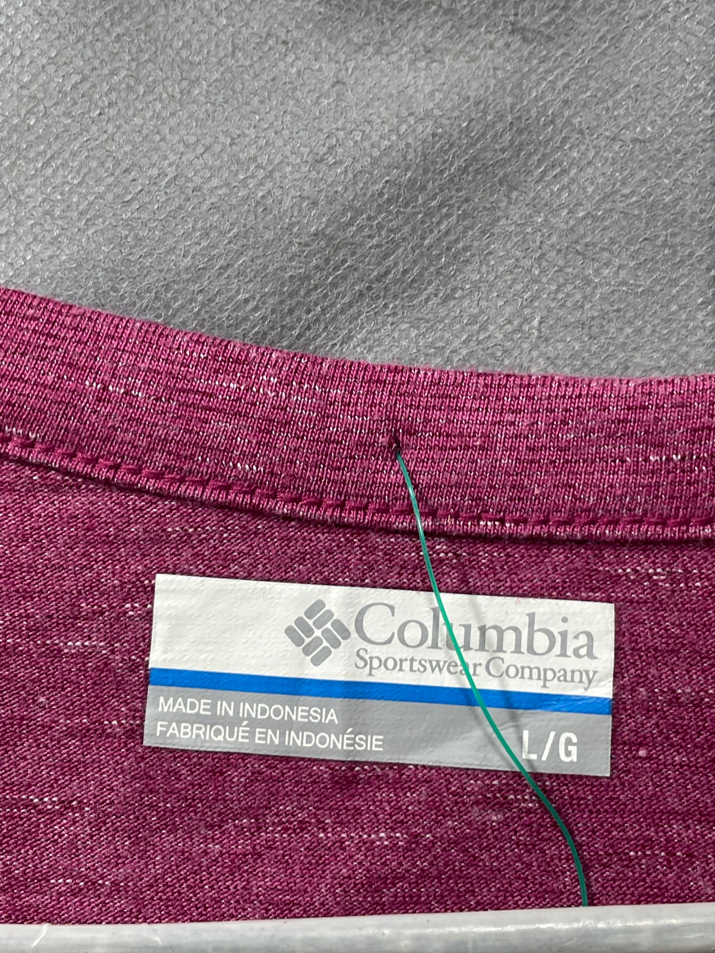Columbia Pink Cotton For Women T Shirt Large