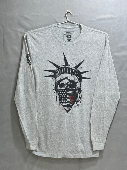 Zero Foxtrot Gray Cotton T Shirt For Men Medium Large