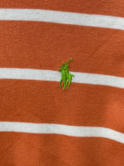 Polo Ralph Lauren White And Orange Cotton For Women T Shirt Small