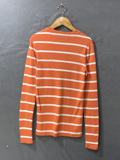 Polo Ralph Lauren White And Orange Cotton For Women T Shirt Small