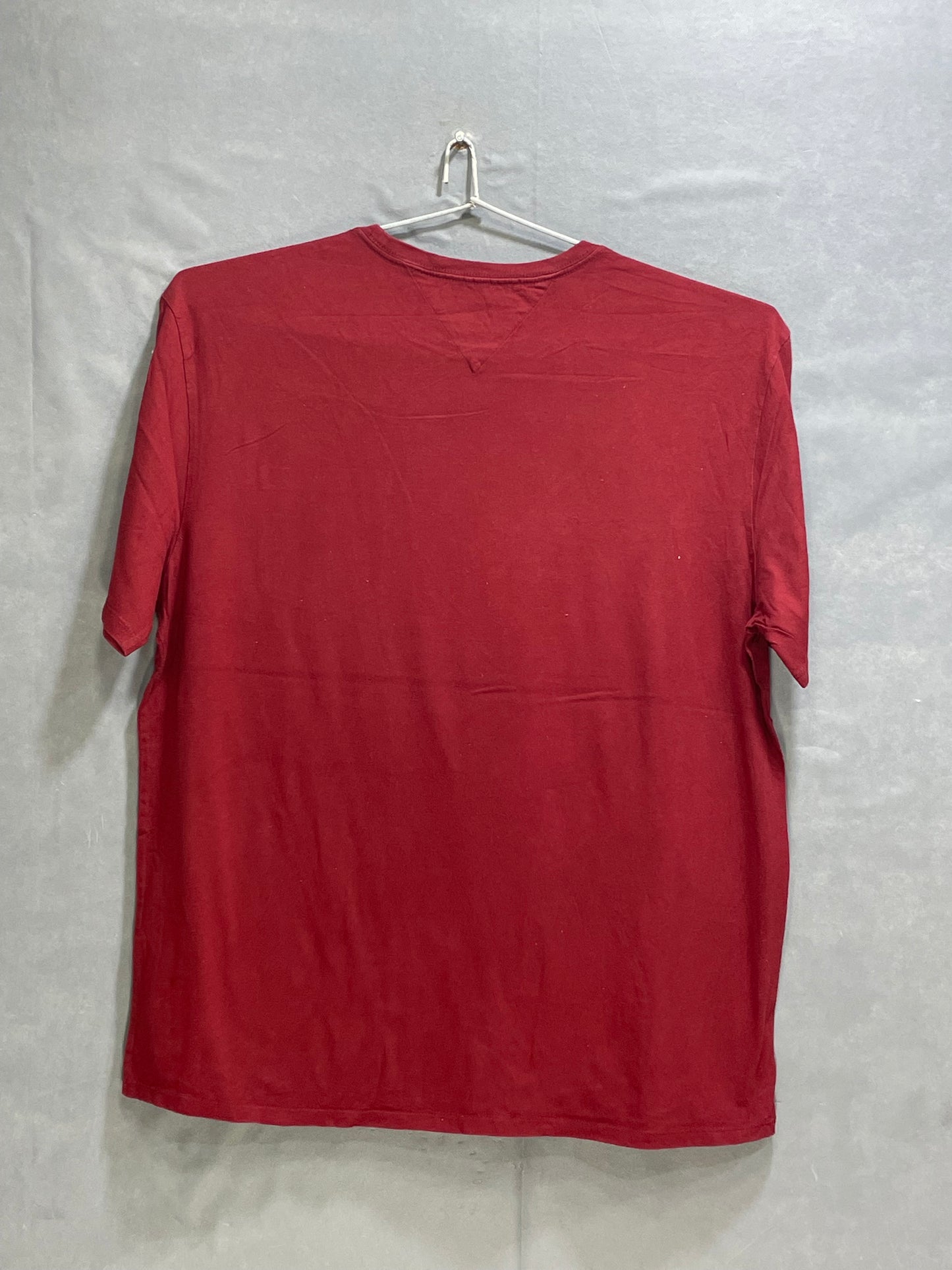 Tommy Hilfiger Red Cotton T Shirt For Men XX Large