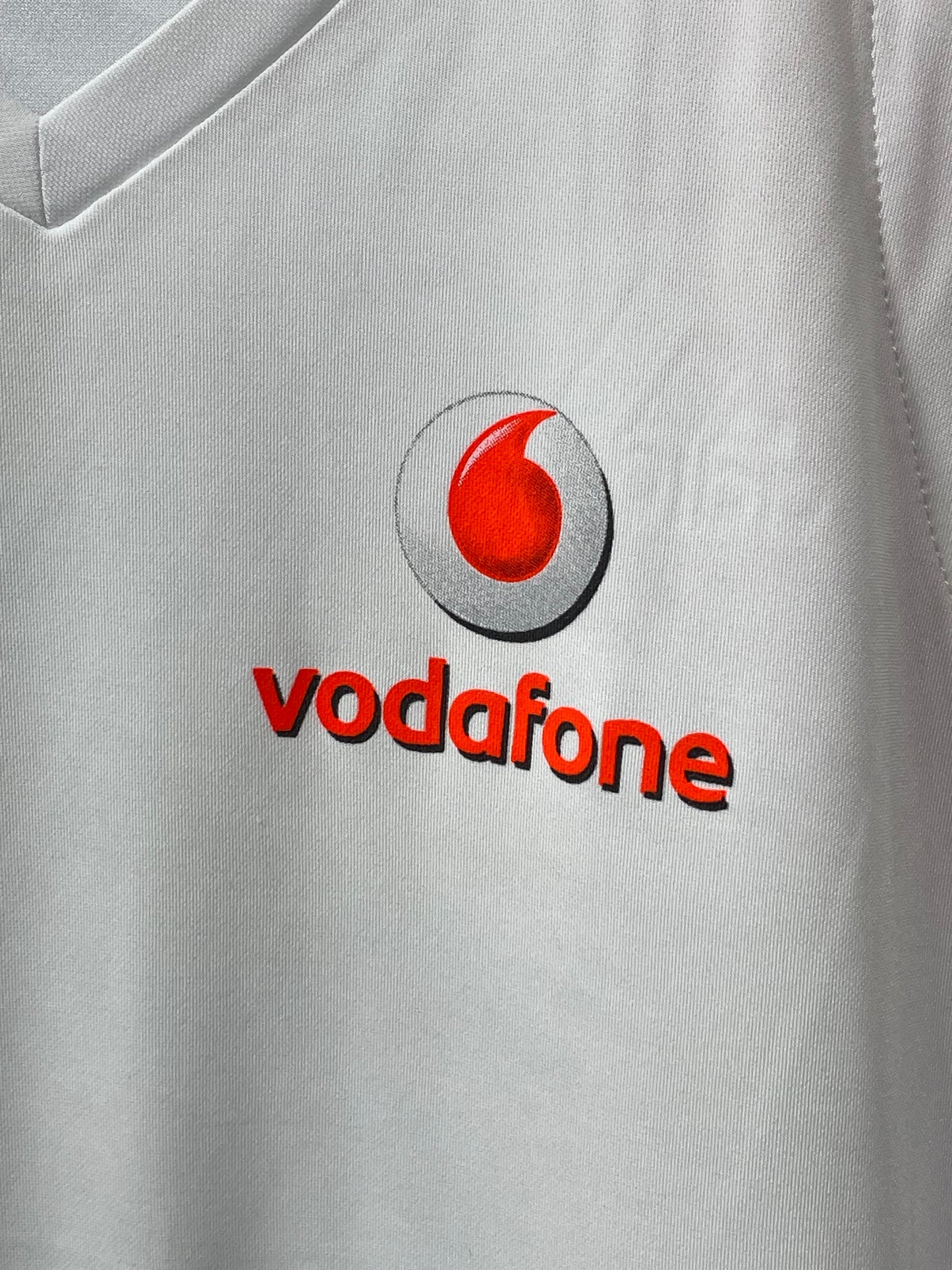 Mercedes Benz Vodafone Football White Sports For Men T Shirt M