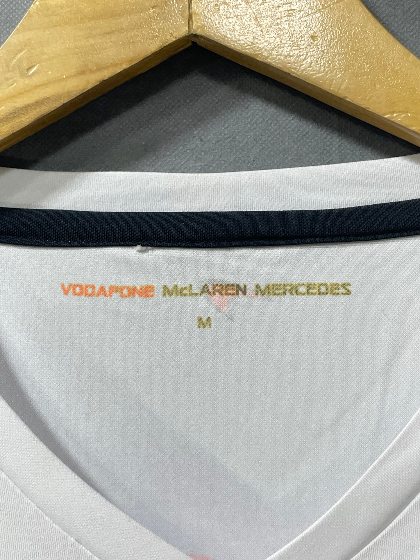 Mercedes Benz Vodafone Football White Sports For Men T Shirt M