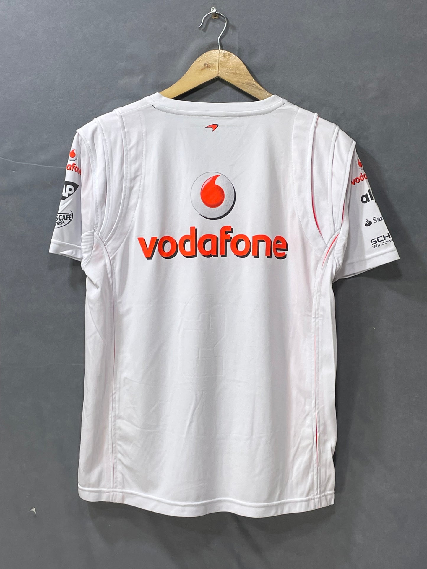 Mercedes Benz Vodafone Football White Sports For Men T Shirt M