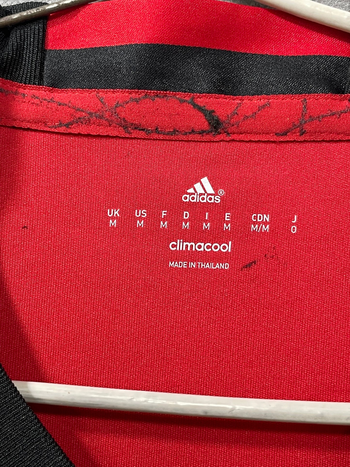 Adidas Timbers Football Red Sports For Men T Shirt M