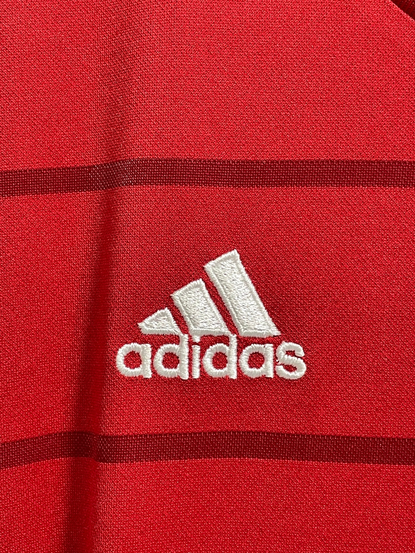 Adidas Red Cotton For Women T Shirt Large