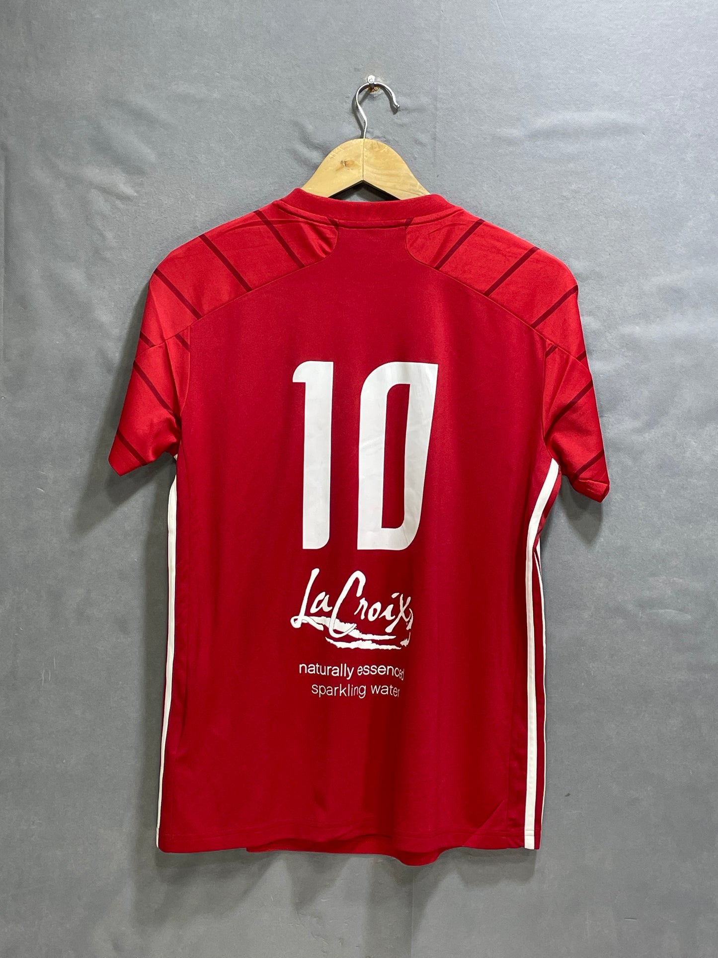 Adidas Red Cotton For Women T Shirt Large