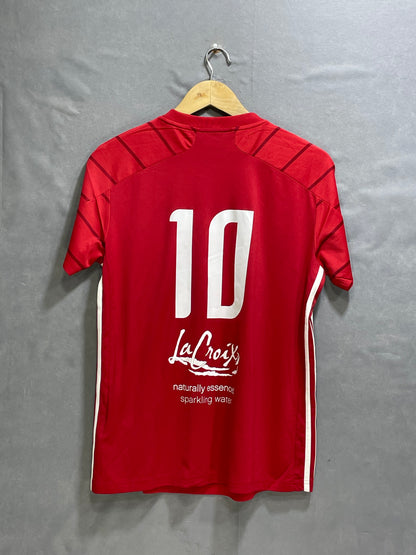 Adidas Red Cotton For Women T Shirt Large