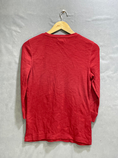 Chaps Red Cotton For Women T Shirt Medium