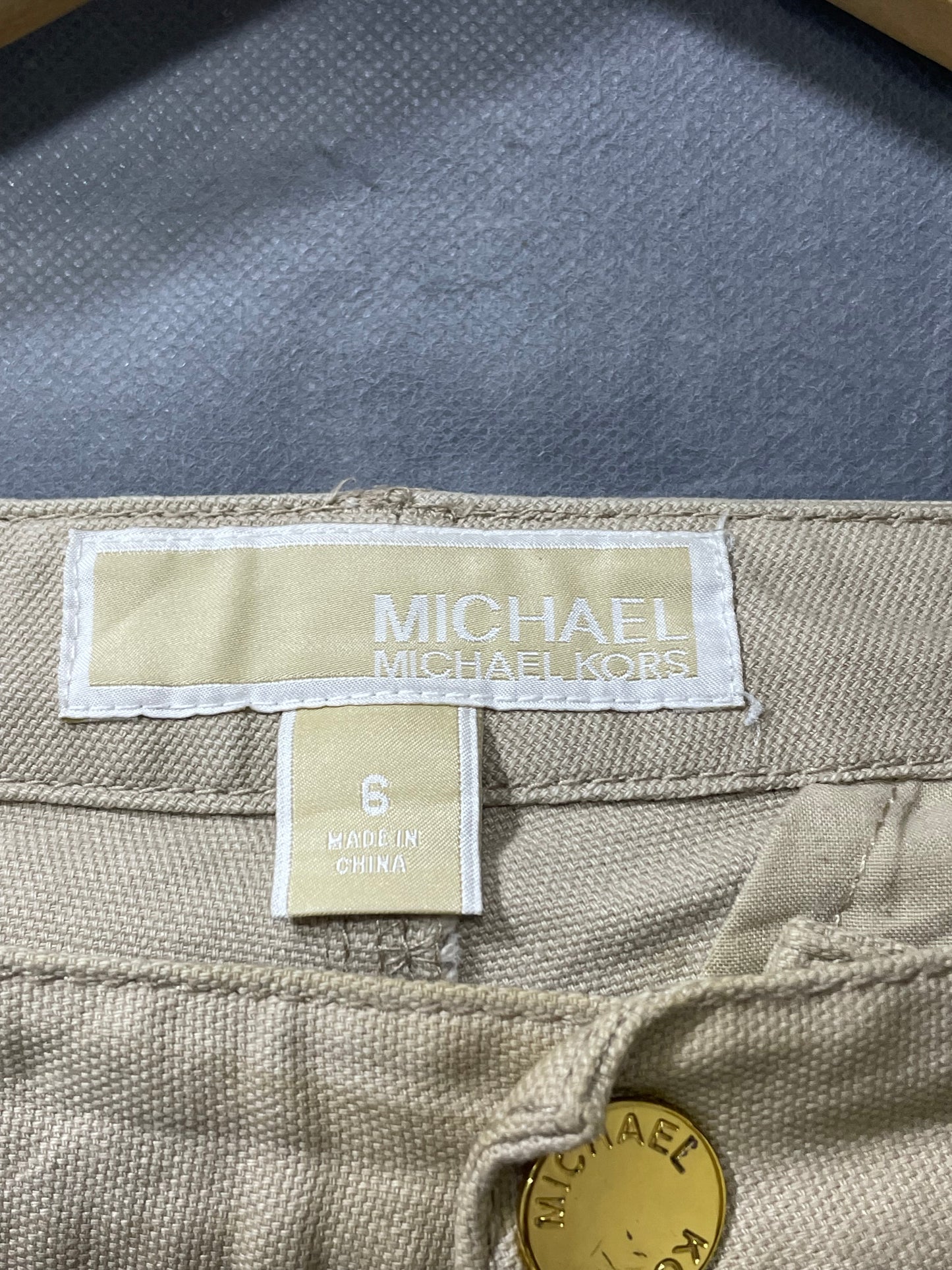 Michal Kors Cream Cotton Cargo For Women M