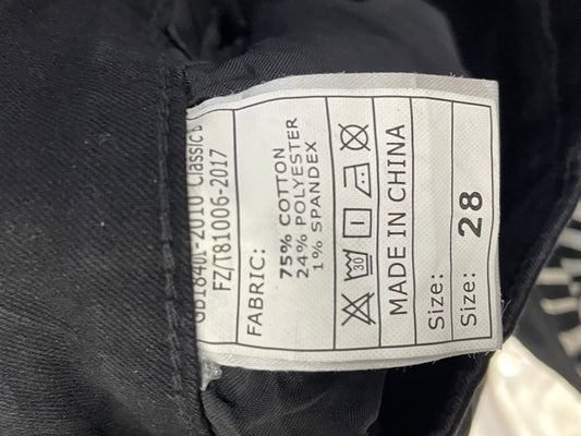 Preloved Labels Black Denim Jeans For Men XS