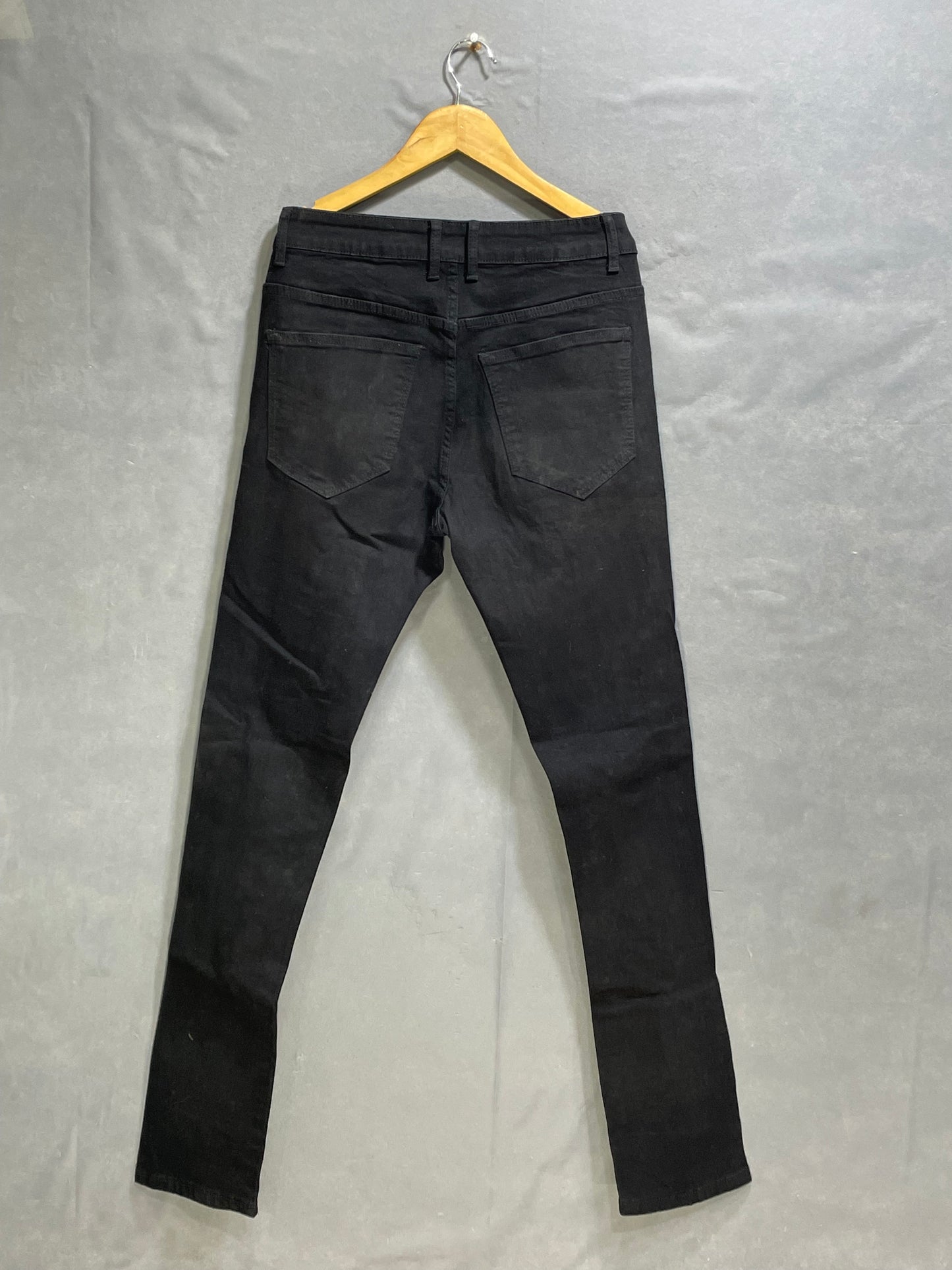 Preloved Labels Black Denim Jeans For Men XS