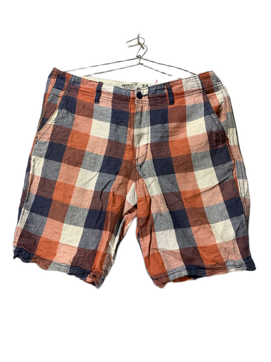 Broken-In Khaki Shorts For Men Cotton Short