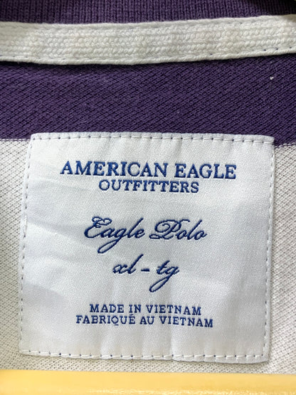 American Eagle White Sports For Women T Shirt Medium