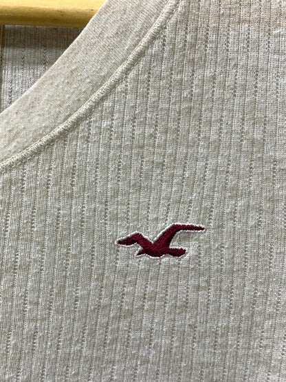 Hollister Gray Sports For Women T Shirt Small