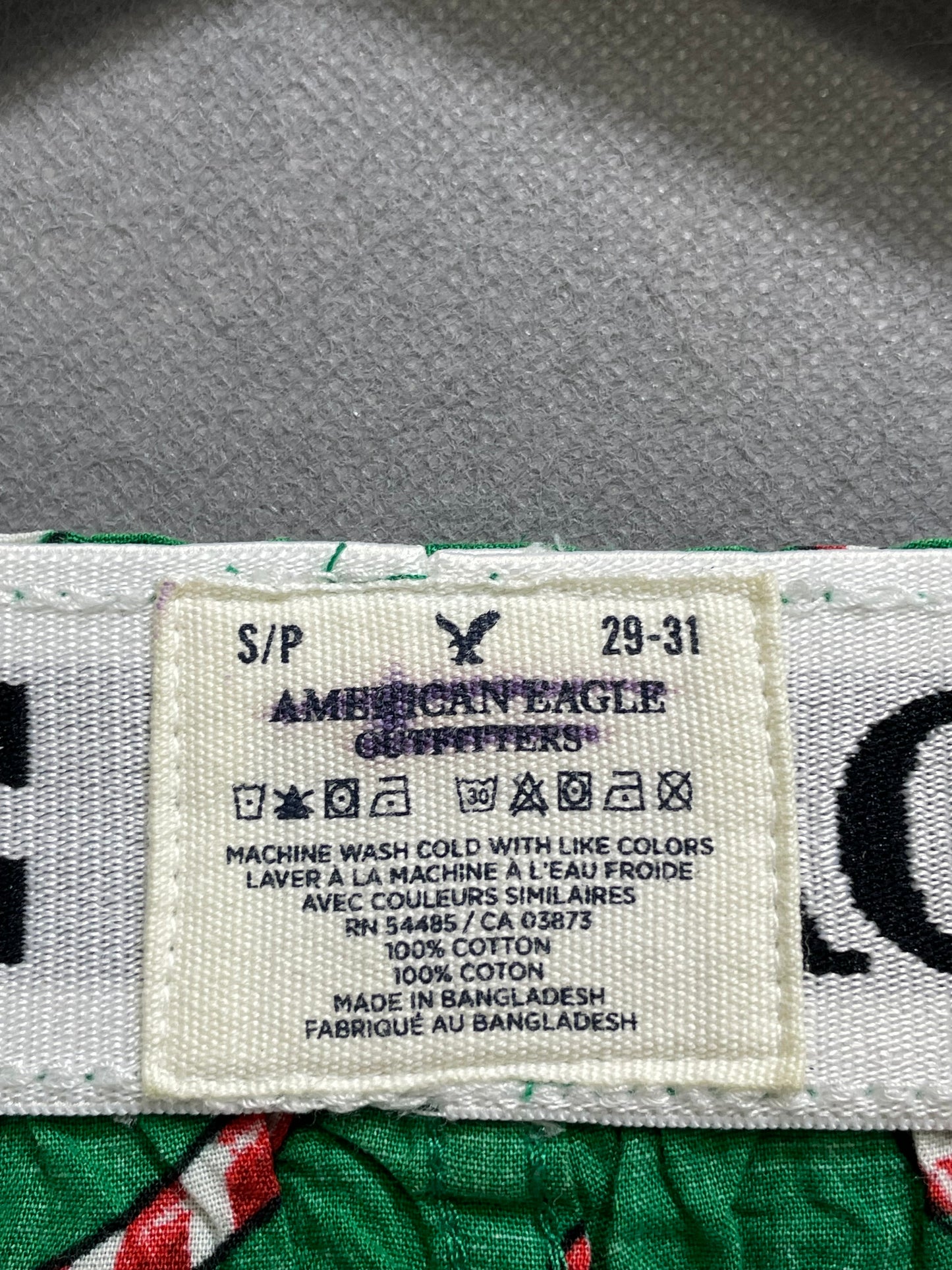American Eagle Green Nikker Underwear For Men S