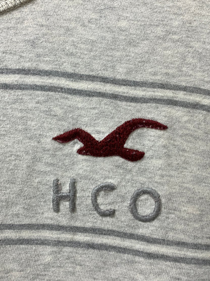 Hollister Gray Cotton T Shirt For Men Medium