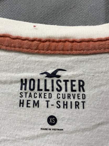 Hollister White Cotton T Shirt For Men X Small