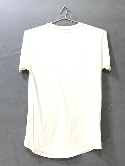 Hollister White Cotton T Shirt For Men X Small