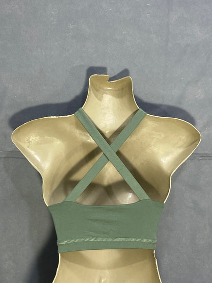 Avia Green Sports Gym Bra For Women L