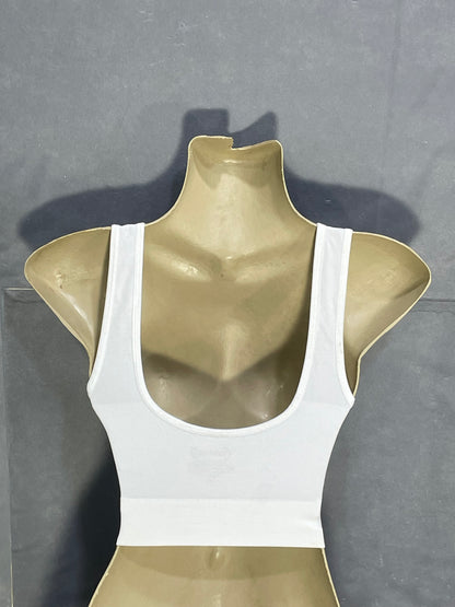 Bodyforce White Sports Gym Bra For Women XL