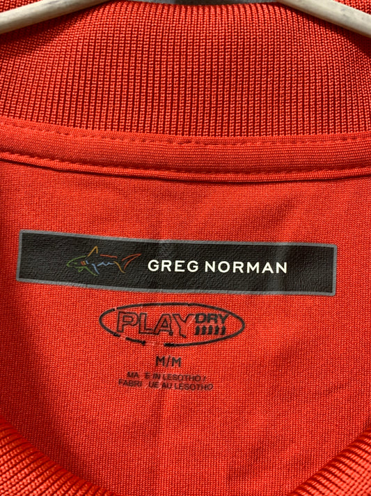 GREG NORMAN Red Sport Polo T Shirt For Men Large