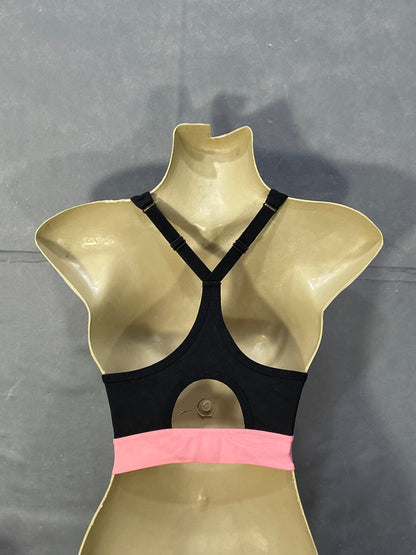 Reebok Black Sports Gym Bra For Women M