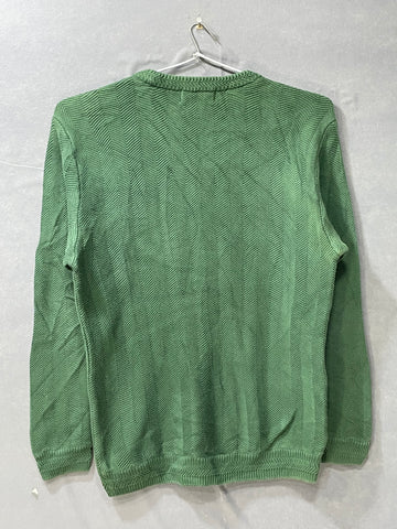 Chaps Green Cotton For Men Sweatshirt S