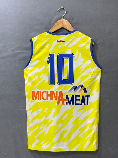 Pelpin Basket Mania For Yellow Sports Men Vest T Shirt S