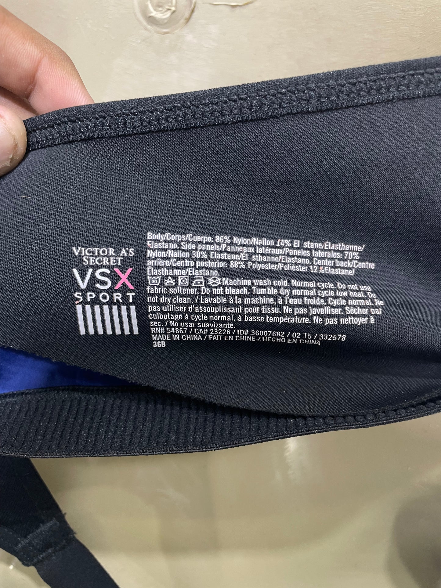 VSX Sport Black Sports Gym Bra For Women S