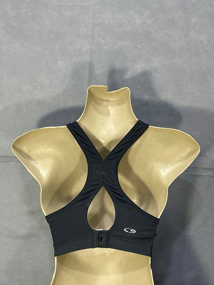 Champion Black Sports Gym Bra For Women L