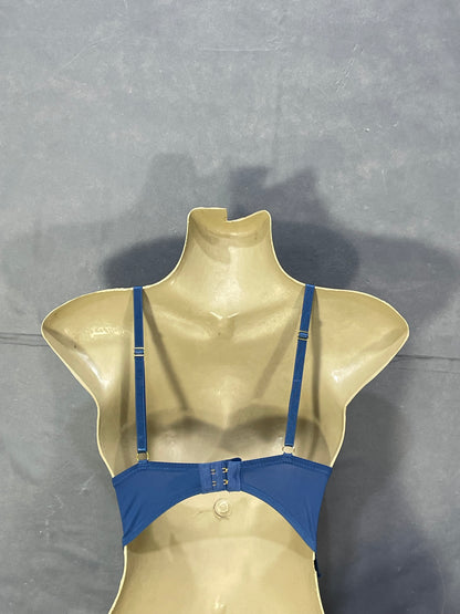 Daisy Fuentes Blue Sports Gym Bra For Women M