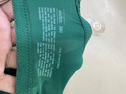 Auden Green Sports Gym Bra For Women M