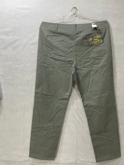 Lee Gray Cotton Dress Pant For Men XXL