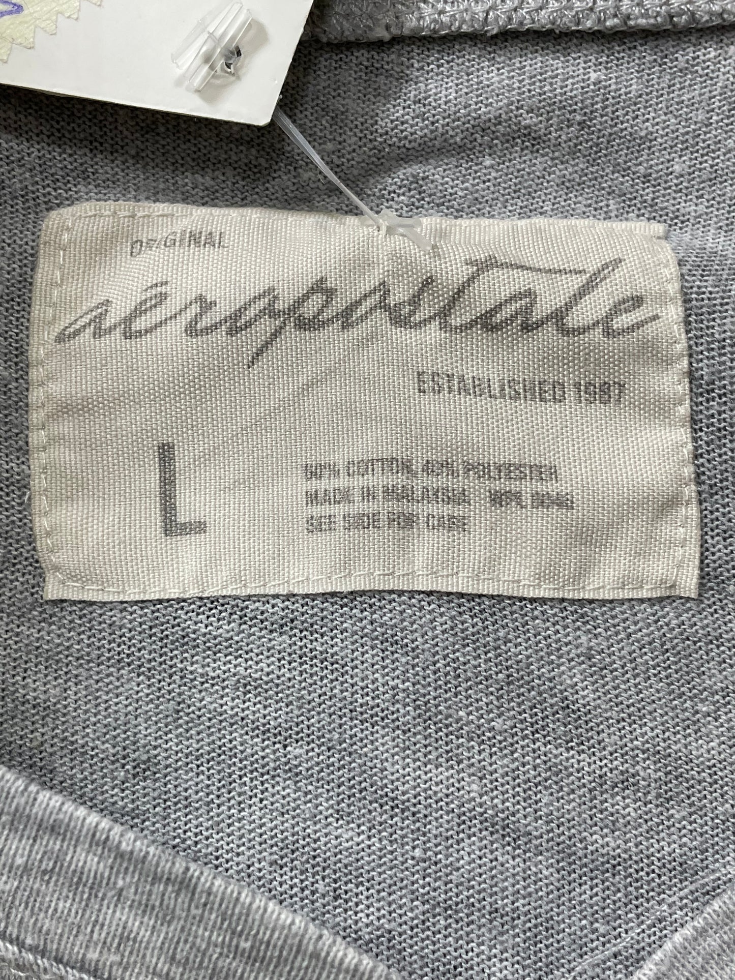 Aeropostale Gray Cotton For Women T Shirt Large