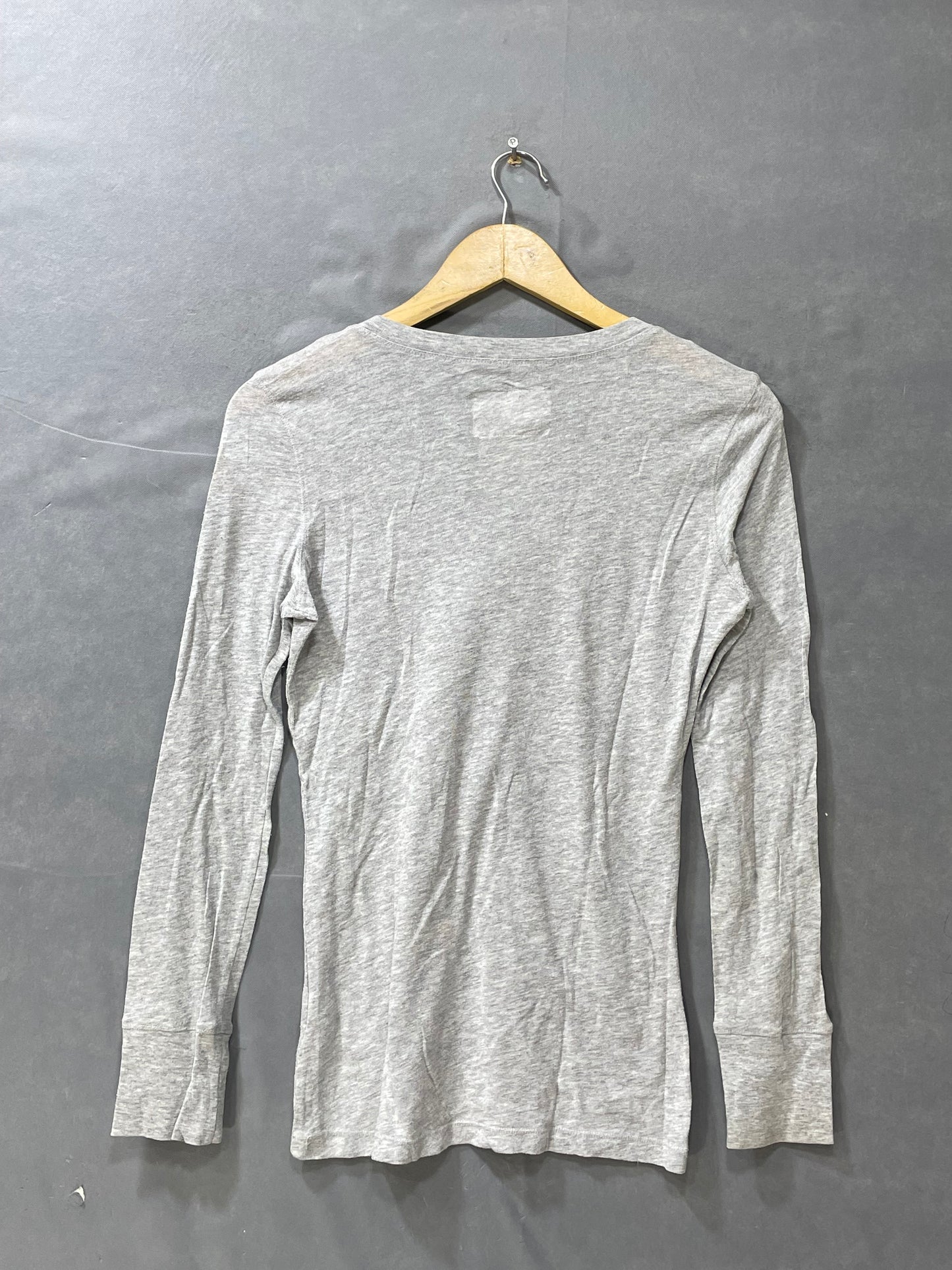Aeropostale Gray Cotton For Women T Shirt Large
